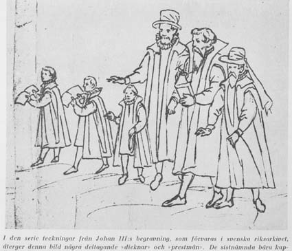 I den serie teckningar från Johan III:s begravn...