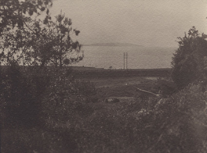 Utsikt från Skelderviken. Hvar är Ingegerd? 1915.