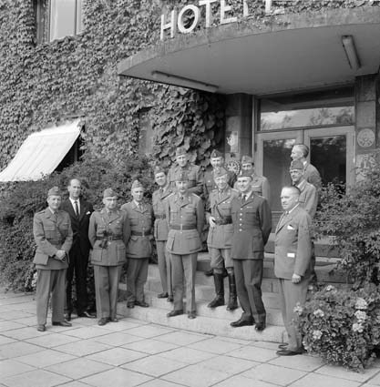 Militärbesök på IFÖ-verken 1962.