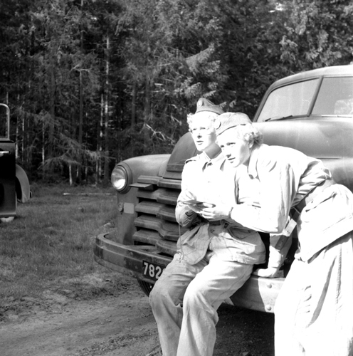 Bilkårister  från  Ravlunda  den  11  juni  1955