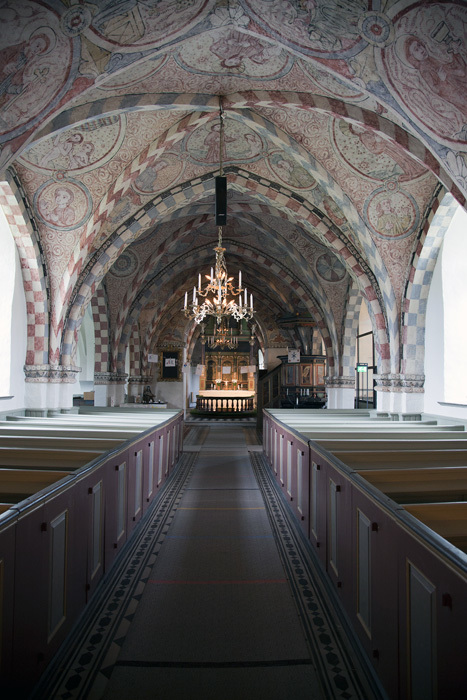 Kyrkorummet i Köpinge kyrka i Gärds Köpinge. 20...