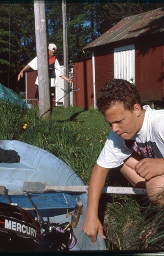 Keps: Björn Svensson 15 år, mörkt hår: Frank Bo...