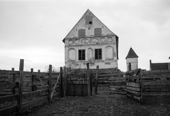 Bjersjöholms borg. Västra längan, västra gaveln.