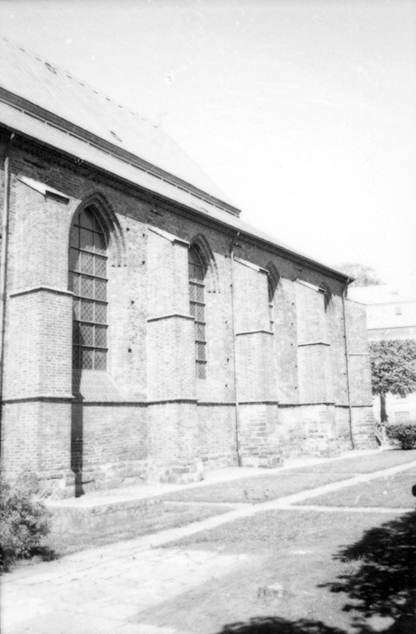 Sankta Maria kyrka, Helsingborg. Södra fasaden.