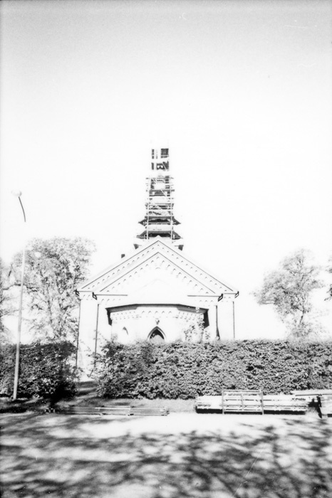 Tornrenovering, Västra Strö kyrka.