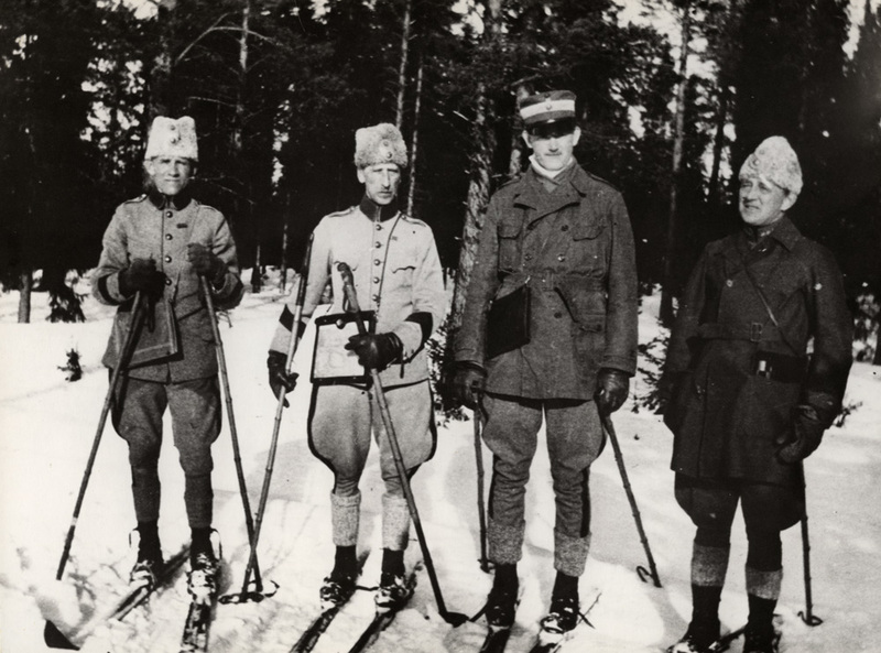 Officersövning I 6 vid Gällsåberg år 1927. Norr...