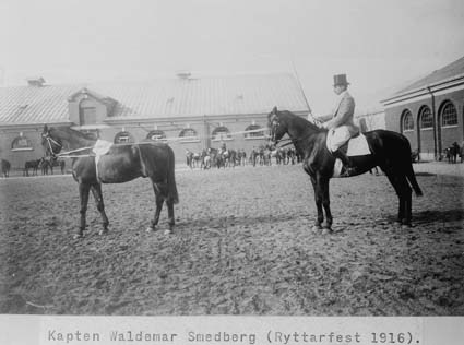 Kapten Waldemar Smedberg (Ryttarfest 1916).