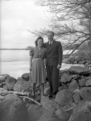 Birgit Nilsson o Janne Johansson, Skärsnäs.