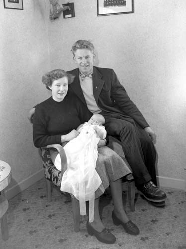 Inga-Lisa och Harry Bengtsson med dottern Mona,...