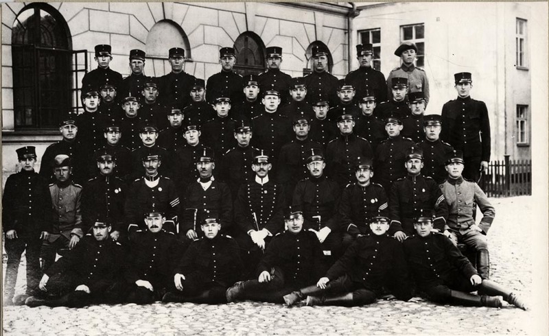 Beväringsrekytskola år 1913.
