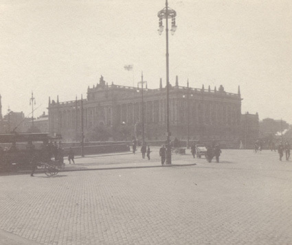 Stockholm, hösten 1916, riksdagshuset.