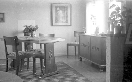 Några bilder från våra rum i Gröstorp i Nov 1949.