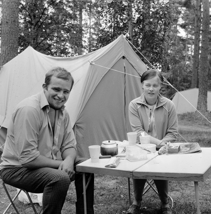 Campingplatsen i Bromölla 1969.