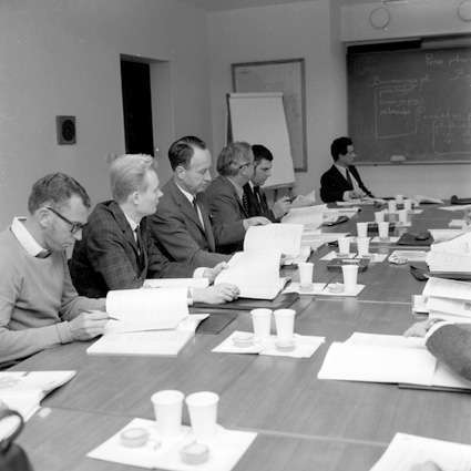 AB Iföverken reklamavdelning konferens Nov 1970.