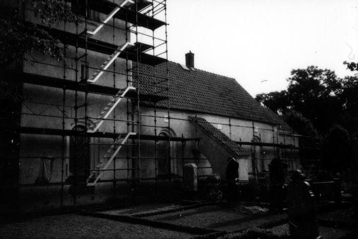 Bonderups kyrka, yttre renovering 1999.