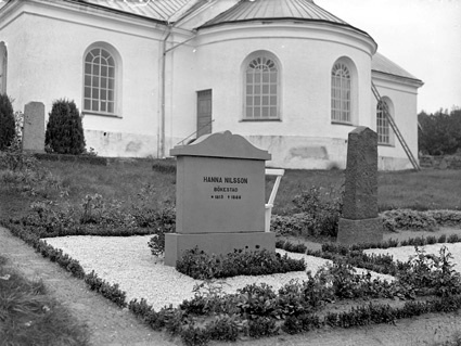 P. B. Dahlins gravvård baksida Vånga.