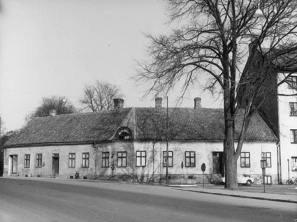 Hörnet av Lastageplatsen och Långebrogatan.