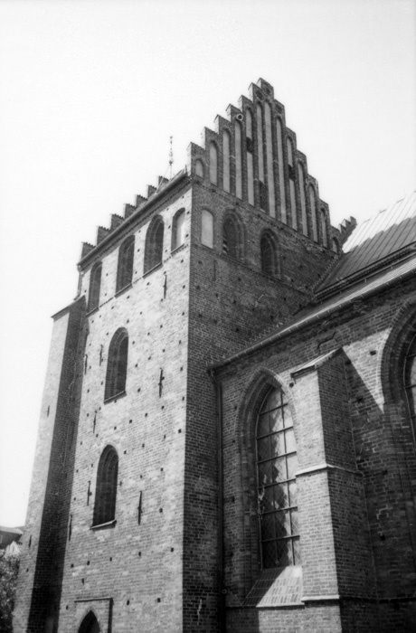 Sankta Maria kyrka, Helsingborg. Södra fasaden.
