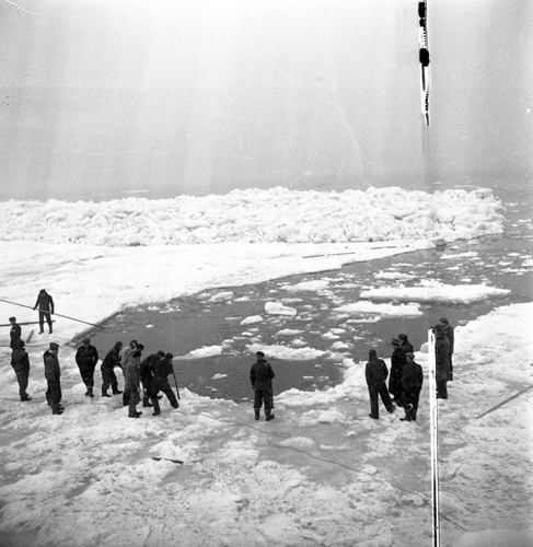 Issprängningen 1956
