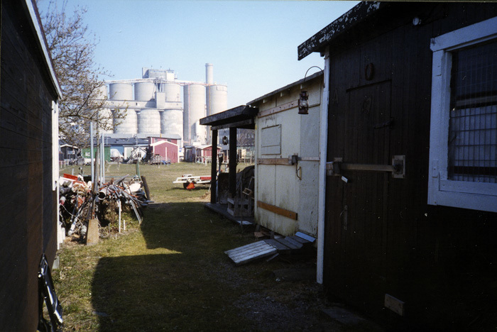 Industribyggnad i Limhamns hamn.