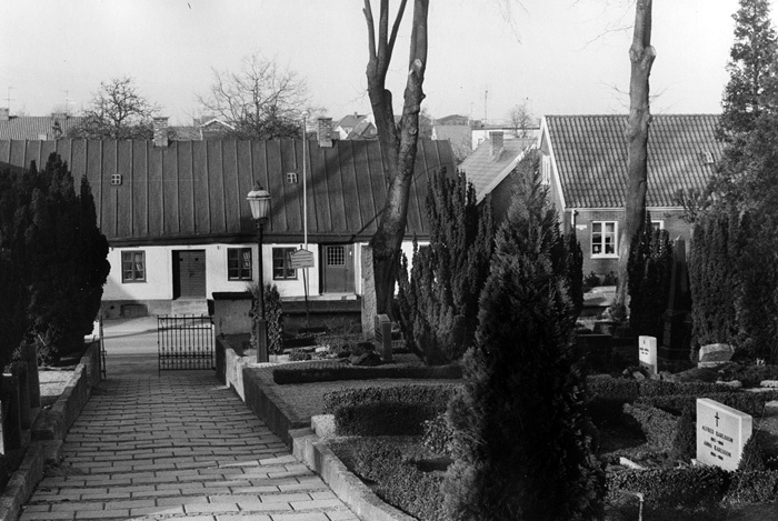 Anderslöv 1800-tals hus vid kyrkbacken.