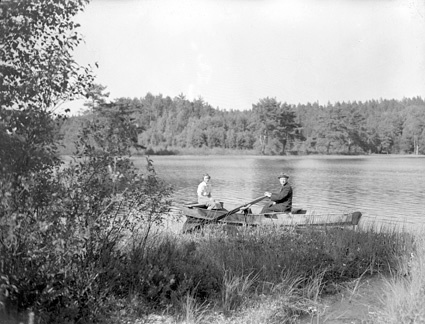 Alfred Johnsson på sjön, Skärsnäs.