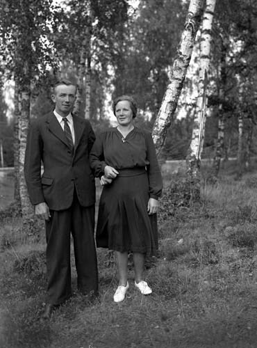 Hulda och Martin Persson, Örsnäs.