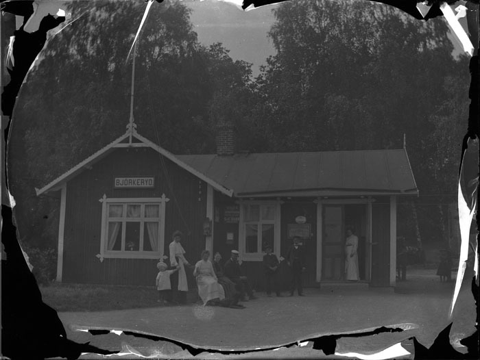 Björkeryds station. Nättraby.