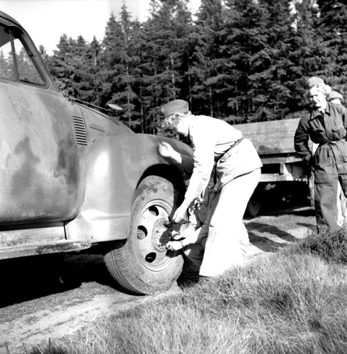 Bilkårister  från  Ravlunda  den  11  juni  1955