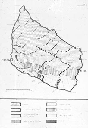 Bornholm: Geologisk karta.