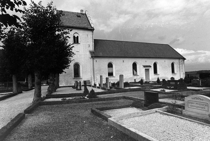 Borgeby kyrka, sett från söder.