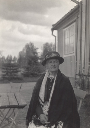 Ida Queckfeldt på Lunnagården Eksjö. Maj 1930