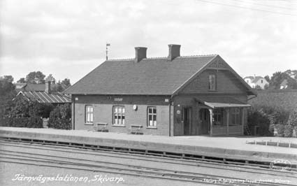 Järnvägsstationen, Skivarp.