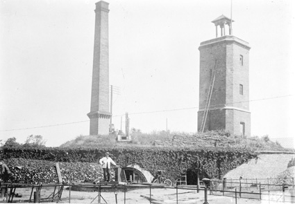 Det första vattenverket i Kristianstad.