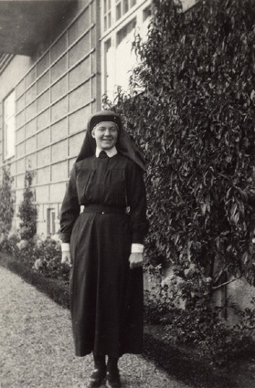 Ingegerd som sjuksköterskeelev. Hösten 1929
