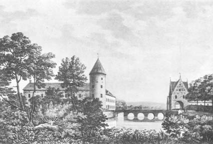 Söfdeborg, 1817, från söder.