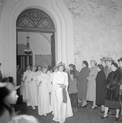 Bromölla Lucia i Ivetofta kyrka, Bromölla, 1953