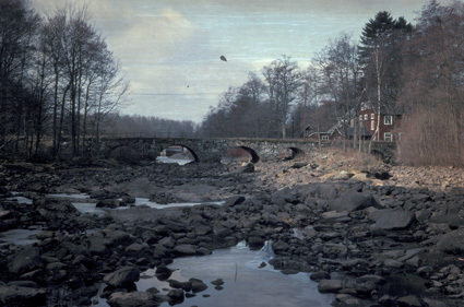 Bro över Helgeå vid Strömsborg.