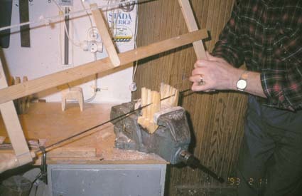 Killeberg 1993. Tillverkning av Göingehästen, b...