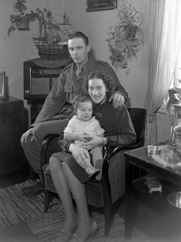 Svante Hammaslund med fru och barn Ekestad.