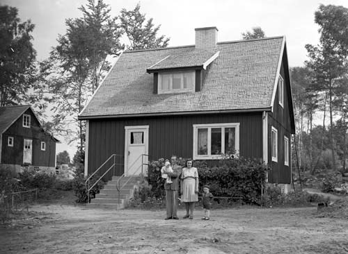 Ivar Vretling huset o familjen Kaffatorp.