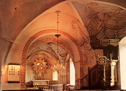 Hjärsås kyrka, 1200-talet, Skåne.
