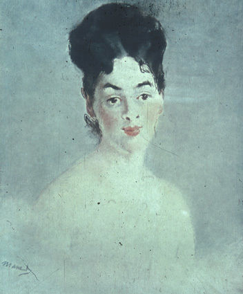 Edouard Manet.: Kvinnobyst i pastell.