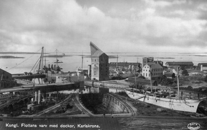 Kungl. Flottans varv med dockor, Karlskrona.