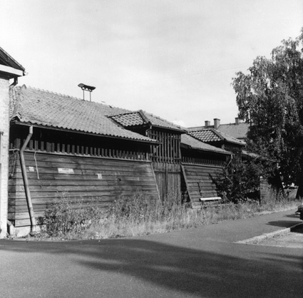 Skånska Yllefabrikens kolupplag på Karlavägen i...