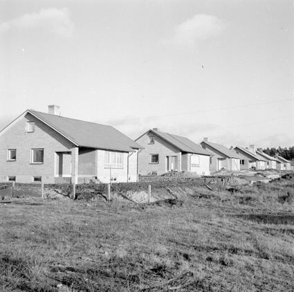 Nybyggnation i Bromölla 1960 på Hantverkaregatan.
