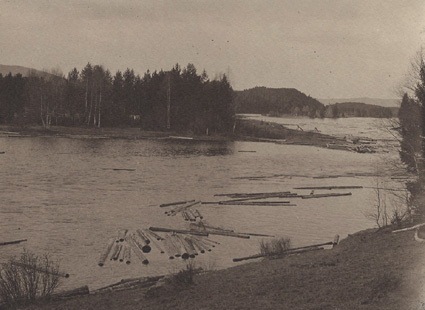 Ö. Dalelfven vid Gåshvarf Maj 1915.