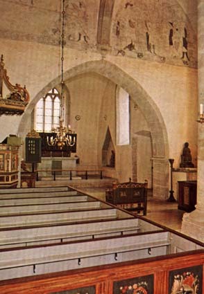 Gotland Tofta kyrka, int.