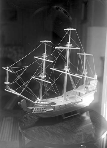 Bertil Brolins modellbåt Oppmanna.