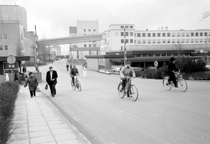 In och utfart på Iföverken 1976.